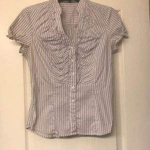 Ruffle Button Down - Express
